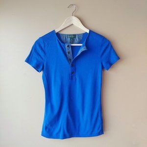 [NWOT] LRL Collarless Polo